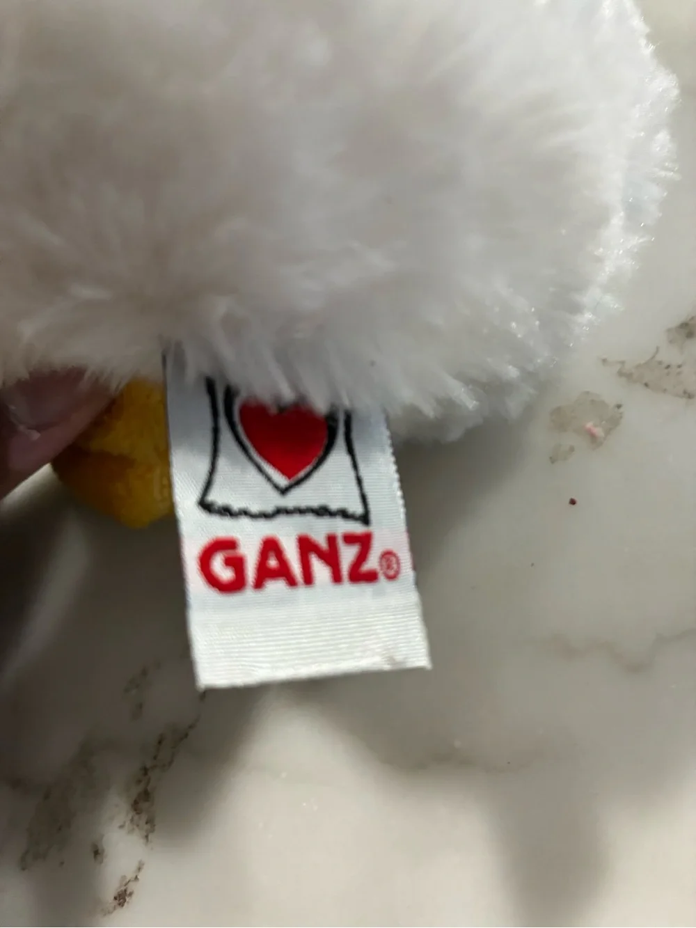 Ganz Webkinz Duck ~8” Plush Stuffed Animal White Feet Yellow Beak HM148 NO CODE